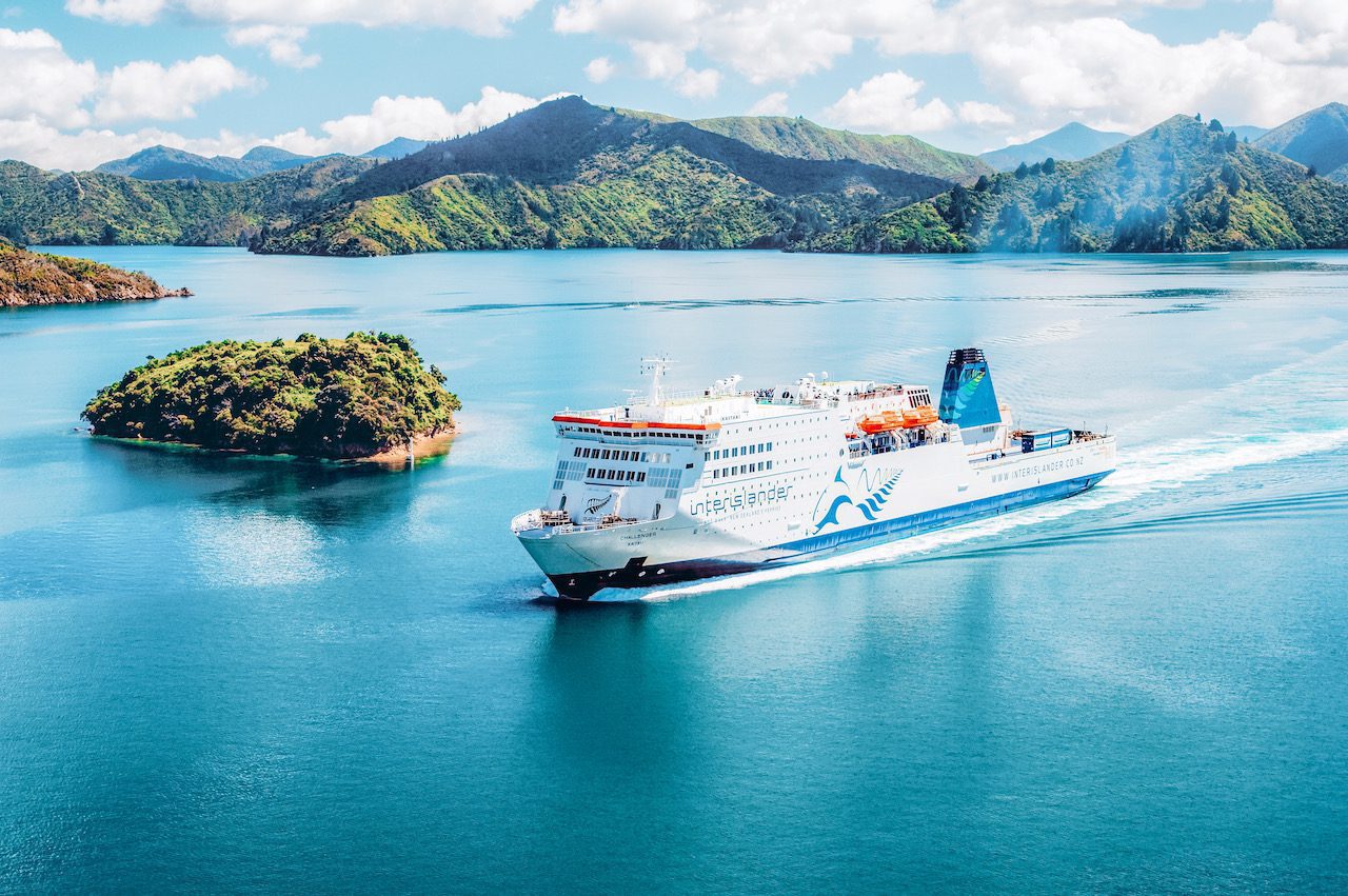Ferry crossing the Marlborough Sounds