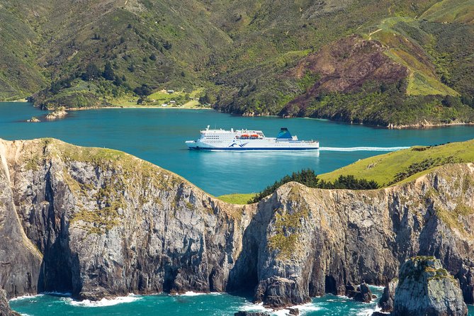 Scenic cliffs along the Cook Strait crossing